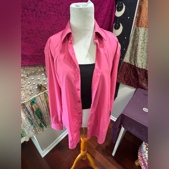 Daniel Ellissa Tops - Women's Pink Button-Up Shirt